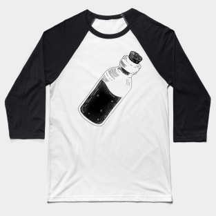 Potion Bottle Poison Monochrome Tattoo Baseball T-Shirt